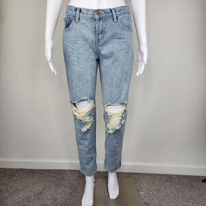 NWT One Teaspoon Awesome Baggies Ripped Distressed Relaxed Leg Jean Size 25